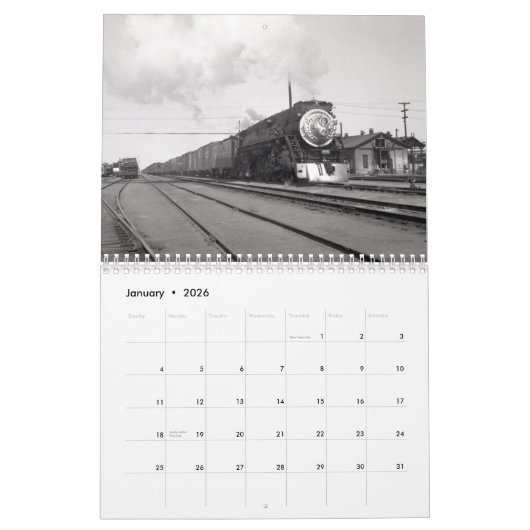 Spoorweg Foto's van Alden Armstrong Kalender (Jan 2026)