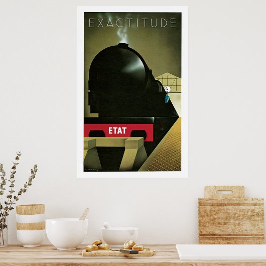 Spoorweg Frankrijk Poster (Keuken)