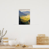  spoorweg Grenoble Frankrijk Poster (Keuken)