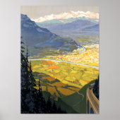  spoorweg Grenoble Frankrijk Poster (Voorkant)