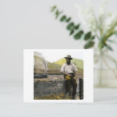  Spoorweg Hobo Briefkaart (Staand voorkant)