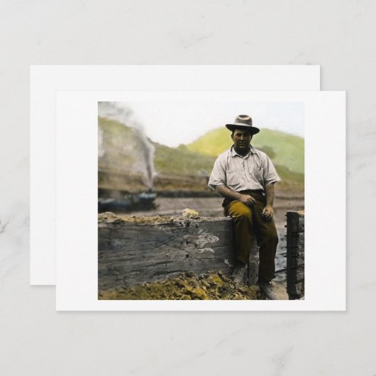  Spoorweg Hobo Briefkaart (Voorkant / Achterkant)