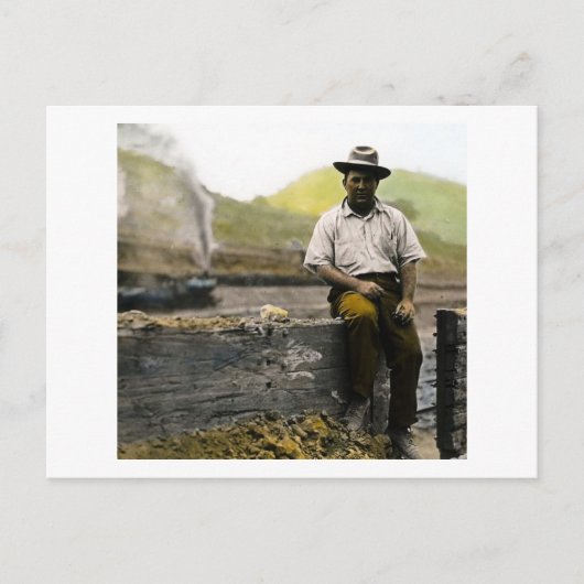  Spoorweg Hobo Briefkaart (Voorkant)