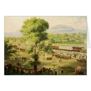 Spoorweg in de vallei van Mexico, 1869