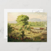 Spoorweg in de vallei van Mexico, 1869 Briefkaart (Voorkant / Achterkant)