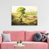 Spoorweg in de vallei van Mexico, 1869 Canvas Afdruk (Insitu (Woonkamer))