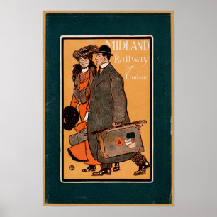 spoorweg in Engeland Poster