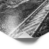 Spoorweg koperen bereik foto afdruk (Hoek)