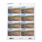 Spoorweg langs historische cog etiket (Full Sheet)