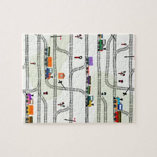 Spoorweg Legpuzzel (Horizontaal)