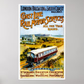 Spoorweg Lonodon, Brighton en South Coast, Poster (Voorkant)