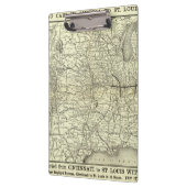 Spoorweg Map Ohio en Mississippi Klembord (Links)