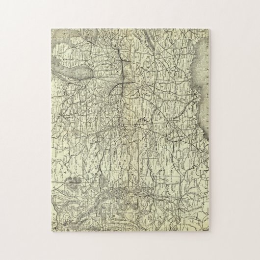 Spoorweg Map Ohio en Mississippi Legpuzzel (Verticaal)