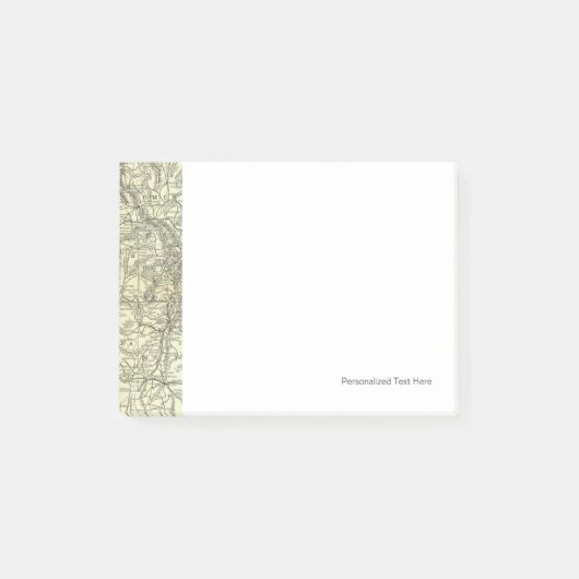 Spoorweg Map Ohio en Mississippi Post-it® Notes (Voorkant)