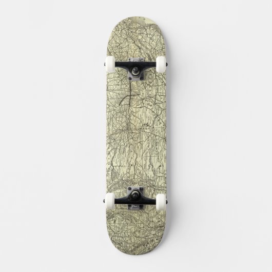 Spoorweg Map Ohio en Mississippi Skateboard (Voorkant)