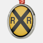  spoorweg metalen ornament (Links)