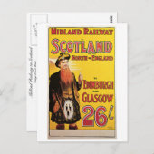 Spoorweg Midland naar Schotland Briefkaart (Voorkant / Achterkant)