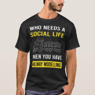 Spoorweg Modelleren Modelspoorbanen Treinen T-shirt