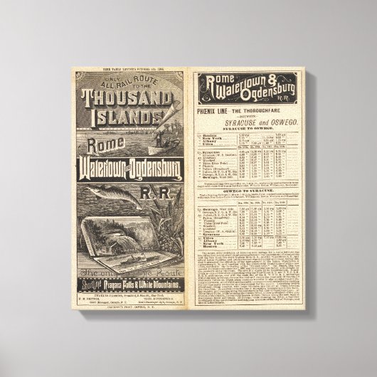 Spoorweg naar de Duizenden eilanden Canvas Afdruk (Voorkant)