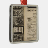 Spoorweg naar de Duizenden eilanden Metalen Ornament (Rechts)