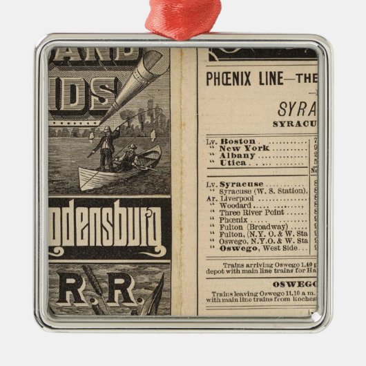 Spoorweg naar de Duizenden eilanden Metalen Ornament (Voorkant)