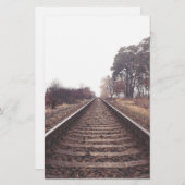 Spoorweg naar oneindig briefpapier (Voorkant / Achterkant)