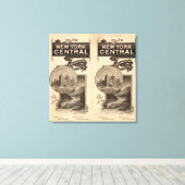 Spoorweg New York Central en Hudson Canvas Afdruk (Insitu (Houten vloer))