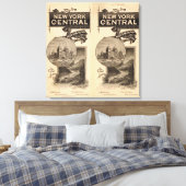 Spoorweg New York Central en Hudson Canvas Afdruk (Insitu (Slaapkamer))