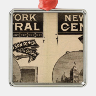 Spoorweg New York Central en Hudson Metalen Ornament