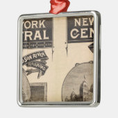 Spoorweg New York Central en Hudson Metalen Ornament (Links)