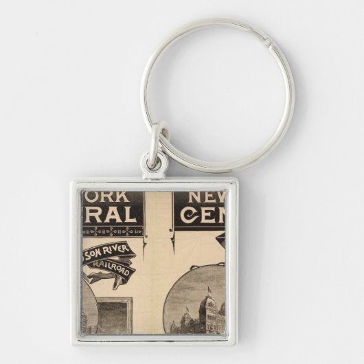 Spoorweg New York Central en Hudson Sleutelhanger (Voorkant)