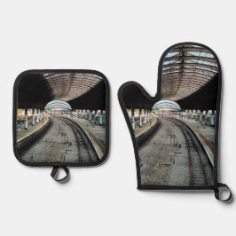 Spoorweg Ovenwant & Pannenlap Set