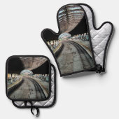 Spoorweg Ovenwant & Pannenlap Set (Voorkant / Achterkant)