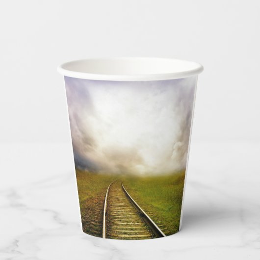 Spoorweg Papieren Bekers (Achterkant)