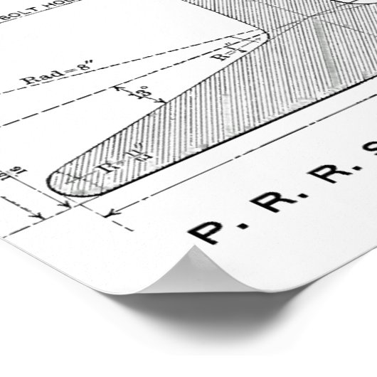 Spoorweg Pennsylvania Poster (Hoek)