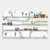 Spoorweg Rechthoekige Sticker (Voorkant)