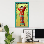 Spoorweg rond Manchuria - Vintage Poster (Thuiskantoor)