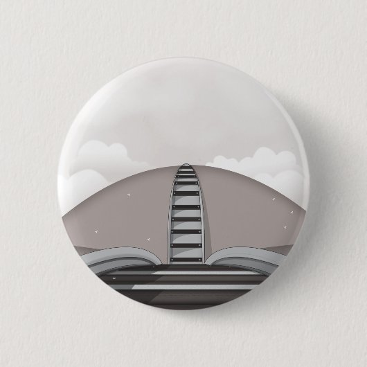 Spoorweg Ronde Button 5,7 Cm (Voorkant)