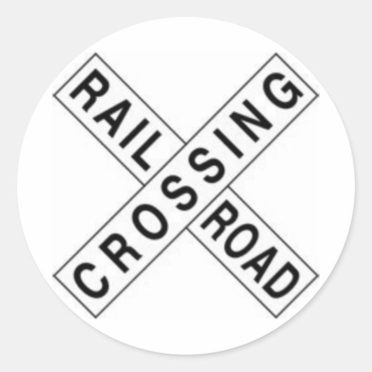 SPOORWEG RONDE STICKER (Voorkant)