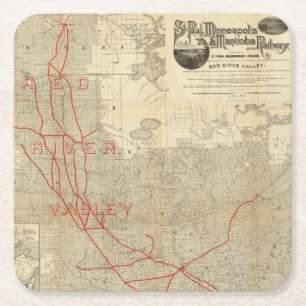 Spoorweg St. Paul, Minneapolis en Manitoba Kartonnen Onderzetters