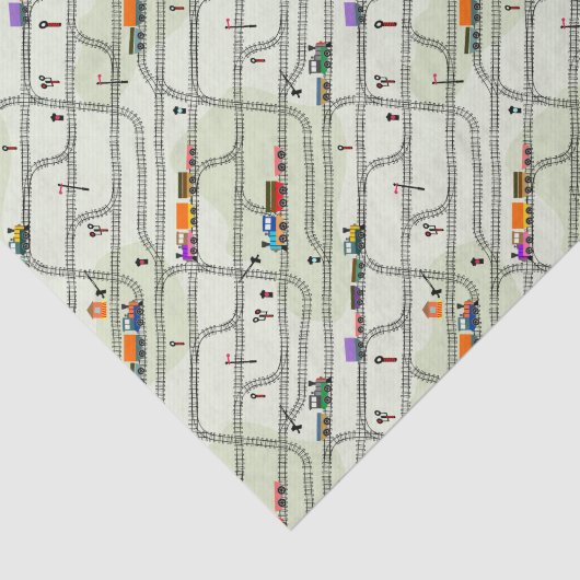 Spoorweg Tissuepapier (Detail)