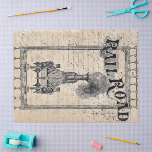 Spoorweg Tissuepapier (Craft)