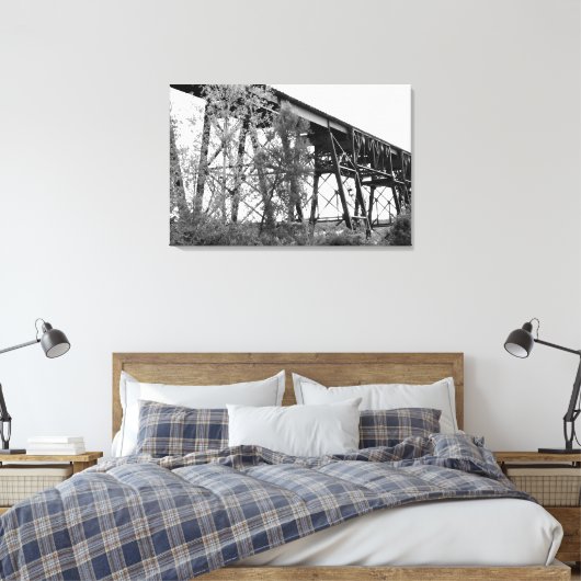 Spoorweg Trestle Canvas Afdruk (Insitu (Slaapkamer))