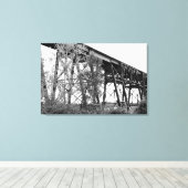 Spoorweg Trestle Canvas Afdruk (Insitu (Houten vloer))