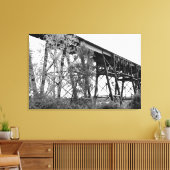 Spoorweg Trestle Canvas Afdruk (Insitu (Woonkamer))