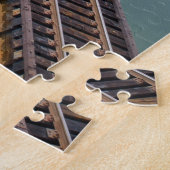 Spoorweg van de Aerial Photography Railroad op de Legpuzzel (Zijkant)