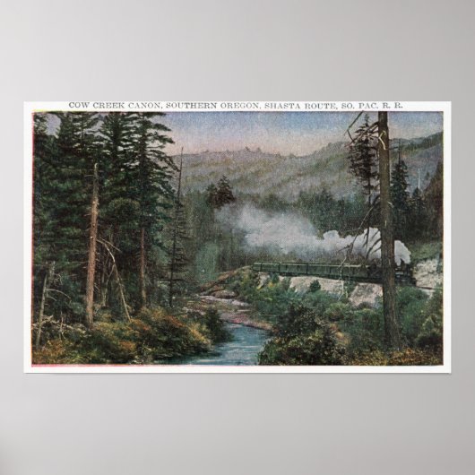 Spoorweg van het zuidelijke deel van de Stille Oce Poster (Voorkant)