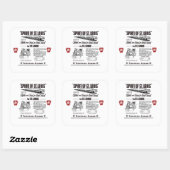 spoorweg van Sint-louis in de pennsylvania Vierkante Sticker (Vel)