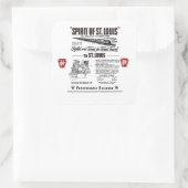 spoorweg van Sint-louis in de pennsylvania Vierkante Sticker (Tas)