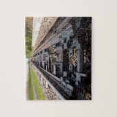 Spoorweg verdwijnt in de verte legpuzzel (Verticaal)